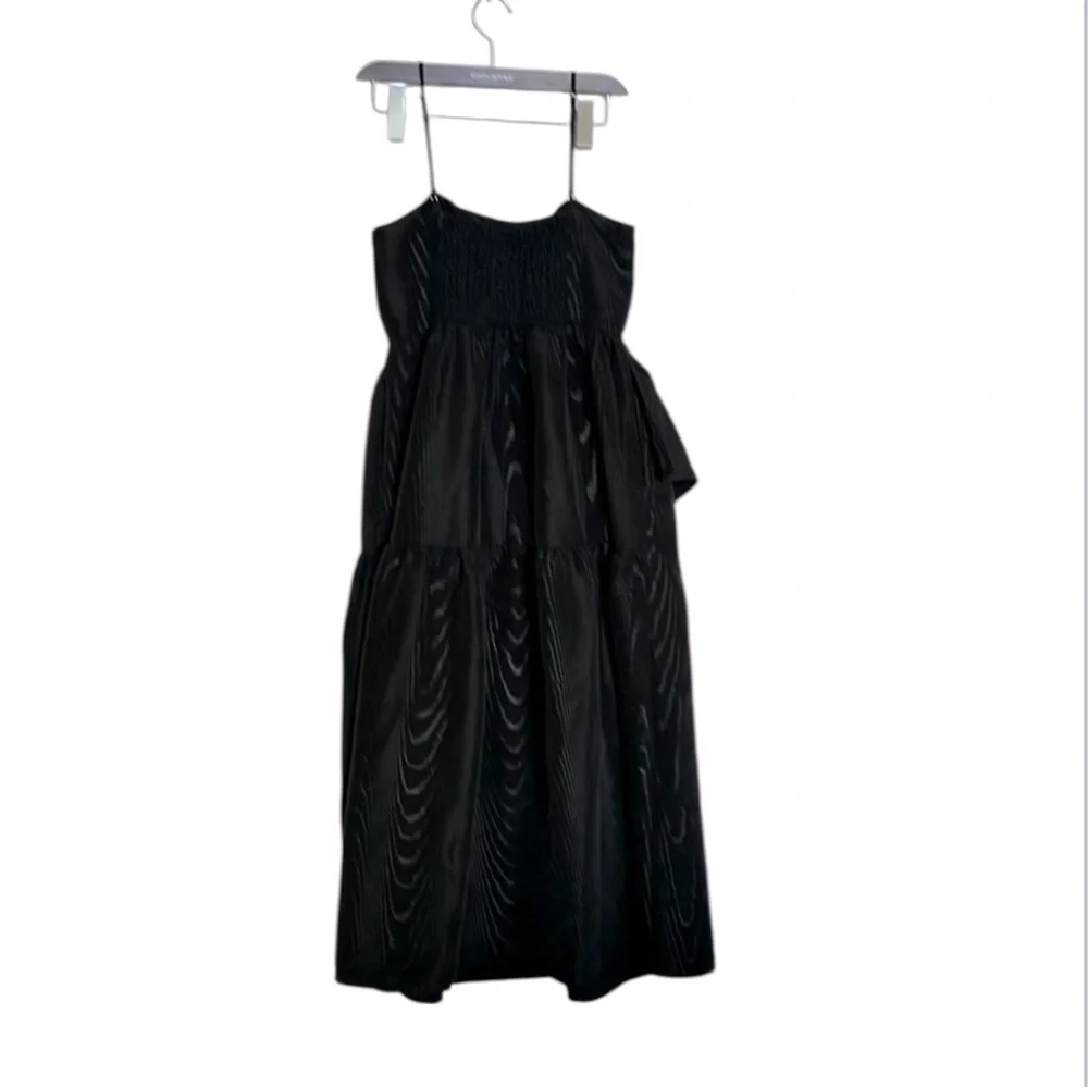Kate Spade New York x Target Black Textured Tiered Cocktail Midi Dress XS NWOT